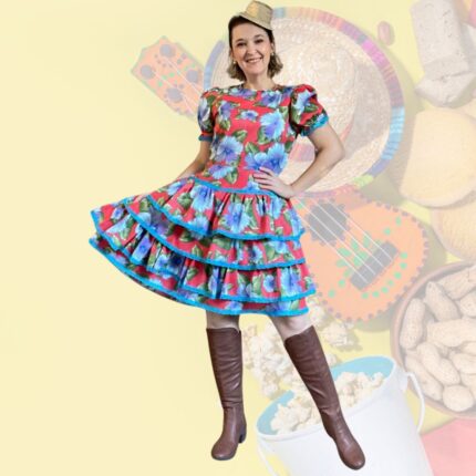 Molde de Vestido Junino Adulto - Molde em PDF