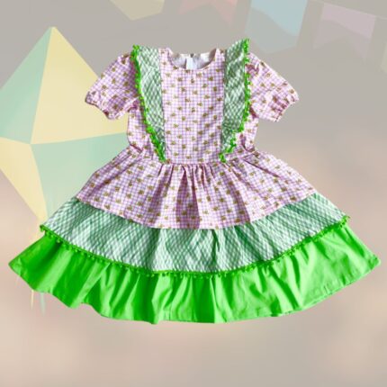 Molde de Vestido de Festa Junina Infantil - Molde em PDF