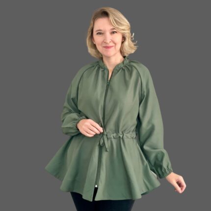 Molde de Parka Godê com Manga Raglan - Molde em PDF